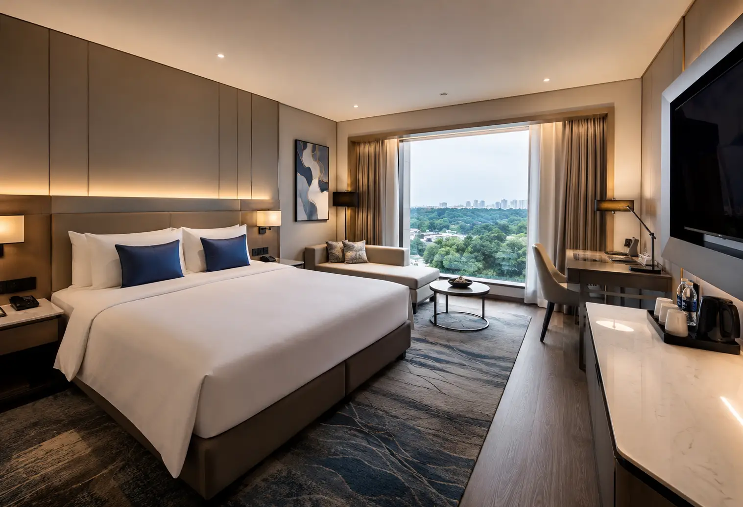 Modern affordable hotel room in Dubai
